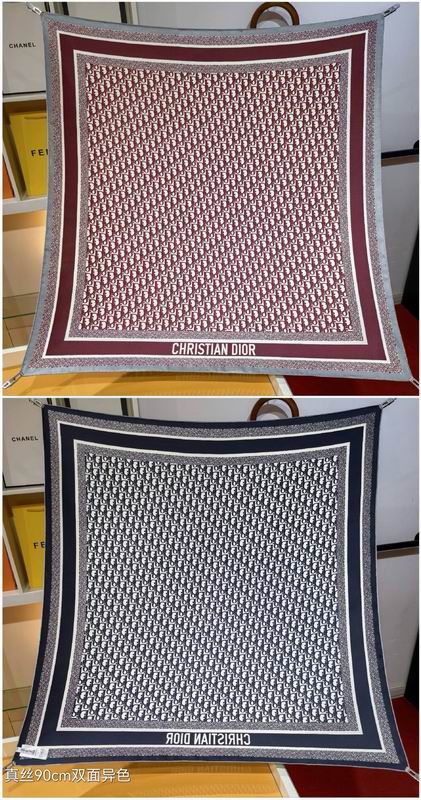 Dior silk scarf 90X90cm E01